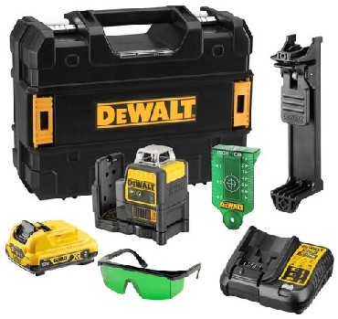 Laser krzyowy DeWalt DCE0811D1G - akumulator 12V/2.0Ah