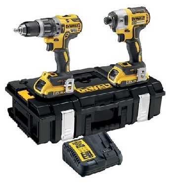 Zestaw narzdzi akumulatorowych DeWalt DCK266D2 BRUSHLESS XR TOUGH SYSTEM - 2 akumulatory 18V/2.0Ah