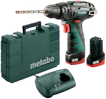 Akumulatorowa wiertarko-wkrtarka udarowa Metabo PowerMaxx SB Basic + 2 akumulatory Li-Power 12V/2.0Ah