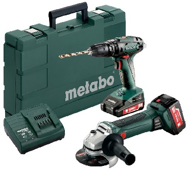 Zestaw Combo - klasa 18 V Metabo Combo Set 2.4.4 18 V - 2 akumulatory 18V/1x2.0+1x4.0Ah + metaBOX