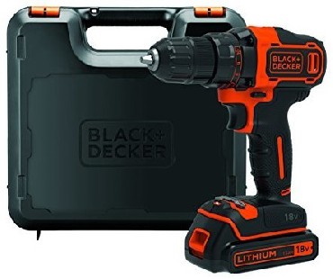 Akumulatorowa wiertarko-wkrtarka Black&Decker BDCDD186K - 1 akumulator 18V/1.5Ah