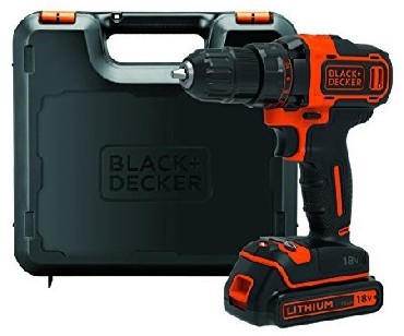 Akumulatorowa wiertarko-wkrtarka Black&Decker BDCDD186KB - 2 akumulatory 18V/1.5Ah