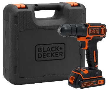 Akumulatorowa wiertarko-wkrtarka Black&Decker BDCD18K - akumulator 18V/1.5Ah