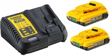 Zestaw startowy DeWalt 2 akumulatory 18V/2.0Ah + adowarka