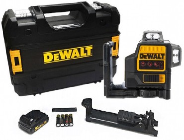 Laser krzyowy DeWalt DCE089LR 6/12V - 4 baterie AA + adapter (bez akumulatora i adowarki)