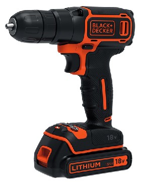 Akumulatorowa wiertarko-wkrtarka Black&Decker BDCD18 - akumulator 18V/1.5Ah