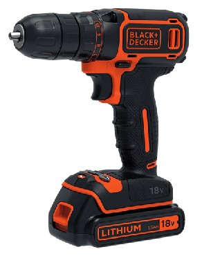 Akumulatorowa wiertarko-wkrtarka Black&Decker BDCDC18 - akumulator 18V/1.5Ah