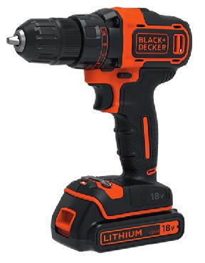 Akumulatorowa wiertarko-wkrtarka Black&Decker BDCDD186 - akumulator 18V/1.5Ah