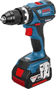 Akumulatorowa wiertarko-wkrtarka udarowa Bosch GSB 18 V-EC - 2x 2.0Ah