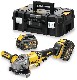 Akumulatorowa szlifierka ktowa DeWalt DCG414T2 BRUSHLESS FLEXVOLT - 2 akumulatory FLEXVOLT 18-54V/6.0-2.0Ah