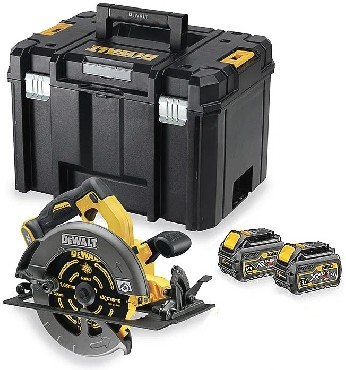 Akumulatorowa pilarka tarczowa rczna DeWalt DCS575T2 XR FLEXVOLT - 2 akumulatory 18V/54V/6.0Ah