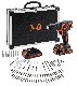 Akumulatorowa wiertarko-wkrtarka Black&Decker BDCDC18BAFC - 2 akumulatory 18V/1.5Ah + 80 akcesoriw