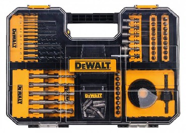 Zestaw mieszany DeWalt Szuflada TSTAK - bity/wierta/otwornice/nasadki - 102 sztuki