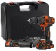 Akumulatorowa wiertarko-wkrtarka udarowa Black&Decker BDCHD18K1B2 - 2 akumulatory 18V/2.0Ah