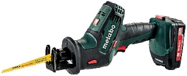 Akumulatorowa pia szablasta Metabo SSE 18 LTX Compact + 2 akumulatory Li-Power 18V/2.0Ah + metaBOX