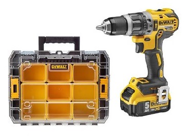 Akumulatorowa wiertarko-wkrtarka udarowa DeWalt DCD796P2T BRUSHLESS XR - 2 akumulatory 18V/5.0Ah