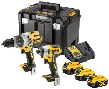 ZESTAW 18V DeWalt DCK276P3T BRUSHLESS - 3 akumulatory 18V/5.0Ah