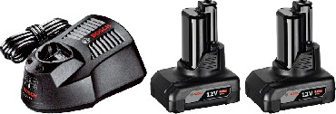 Akumulator Bosch 2x GBA 12V 6.0Ah + GAL 1230 CV