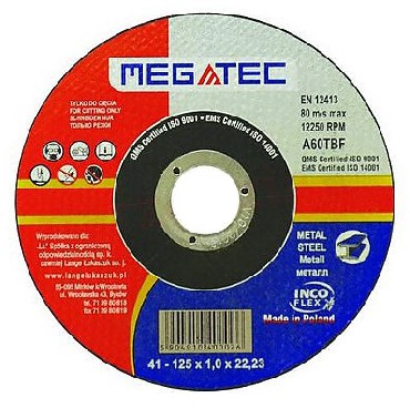Tarcza tnca Steinel MEGATEC 125x1.6x22 METAL (1/25)