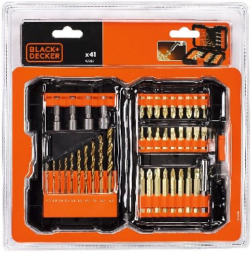 Zestaw mieszany Black&Decker 41-sztukowy zestaw do wiercenia i wkrcania