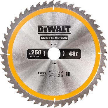 Pia tarczowa DeWalt Tarcza do drewna CONSTRUCTION 250x30mm 48T