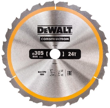 Pia tarczowa DeWalt Tarcza do drewna CONSTRUCTION 305x30mm 24T