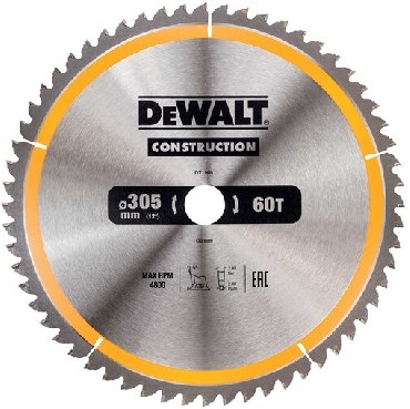 Pia tarczowa DeWalt Tarcza do drewna CONSTRUCTION 305x30mm 60T