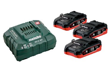 Akumulator Metabo 3 akumulatory LiHD 18V/3.5Ah + adowarka ASC 30-36V