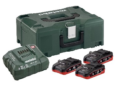 Akumulator Metabo 3 akumulatory LiHD 18V/3.5Ah +adowarka ASC30-36V +walizka MetaLoc II