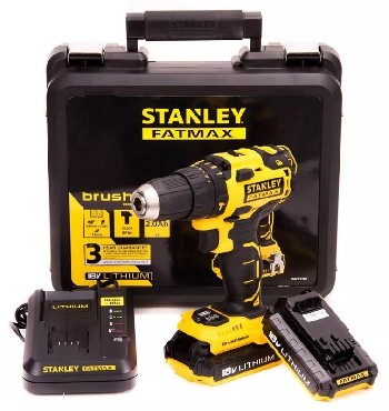 Akumulatorowa wiertarko-wkrtarka udarowa Stanley FatMax FMC627D2 BRUSHLESS - 2 akumulatory 18V/2.0Ah