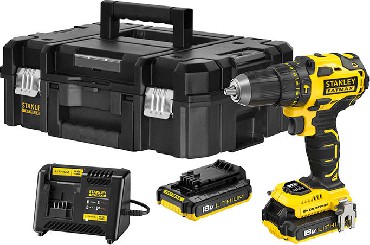 Akumulatorowa wiertarko-wkrtarka udarowa Stanley FatMax FMC627D2T BRUSHLESS - 2 akumulatory 18V/2.0Ah