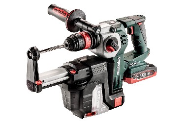 Akumulatorowy mot udarowo-obrotowy Metabo KHA 18 LTX BL 24 Quick + ISA 18 LTX 24 + akumulator LiHD 18V/3.5 i 5.5Ah