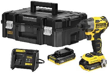 Akumulatorowa zakrtarka udarowa Stanley FatMax FMC647D2T BRUSHLESS - 2 akumulatory 18V/2.0Ah