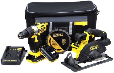 ZESTAW NARZDZIOWY 18 V Stanley FatMax FMCK462D2S - 2 akumulatory 18V/2.0Ah