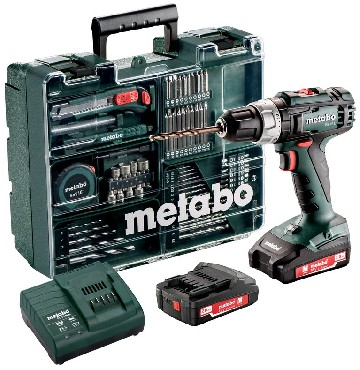 Akumulatorowa wiertarko-wkrtarka Metabo BS 18 L Set + 2 akumulatory Li-Ion 18V/2.0Ah