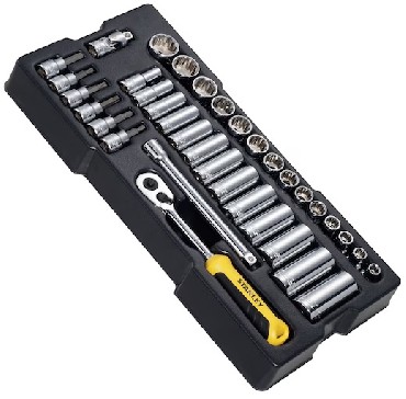 Zestaw nasadek Stanley Transmodule Nasadki 3/8 + grzechotka - 36 sztuk