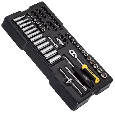 Zestaw nasadek Stanley Transmodule Nasadki 1/4 + grzechotka - 60 sztuk