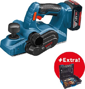 Strug akumulatorowy Bosch GHO 18 V-LI / 2x 5.0 Ah + L-BOXX
