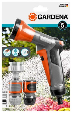 Armatura przyczeniowa Gardena Zestaw podstawowy z pistoletem zraszajcym - oferta promocyjna