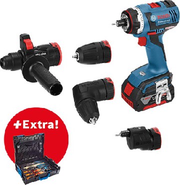 Akumulatorowa wiertarko-wkrtarka Bosch GSR 18 V-EC FC2 Set / 2x 5.0 Ah + L-BOXX