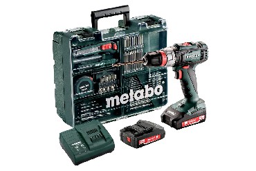Akumulatorowa wiertarko-wkrtarka Metabo BS 18 L Quick Set + 2 akumulatory Li-Ion 18V/2.0Ah