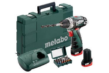 Akumulatorowa wiertarko-wkrtarka Metabo PowerMaxx BS Basic Set - 2x 10.8V/2.0Ah