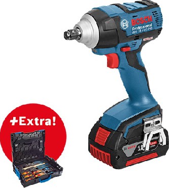 Akumulatorowa zakrtarka udarowa Bosch GDS 18 V-EC 250 / 2x 5.0 Ah + L-BOXX