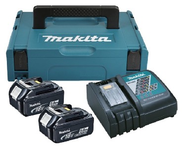 Zestaw startowy Makita ZESTAW ZASILAJCY 18V / MAKPAC + 2x BL1850B + DC18RC