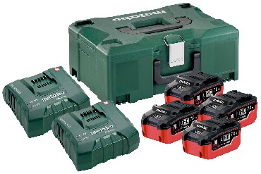 Akumulator Metabo 4 akumulatory LiHD 18V/7.0Ah + 2 adowarki ASC Ultra M + walizka MetaLoc II
