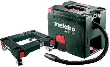 Akumulatorowy odkurzacz przemysowy Metabo AS 18 L PC + platforma na kkach (bez akumulatora i adowarki)