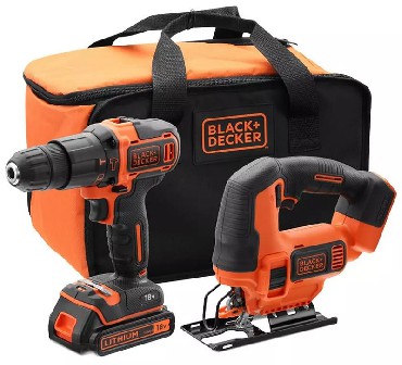 Zestaw combo 18 V Black&Decker BCK22S1S - akumulator 18V/1.5Ah