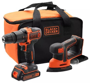Zestaw combo 18 V Black&Decker BCK23S1S - akumulator 18V/1.5Ah