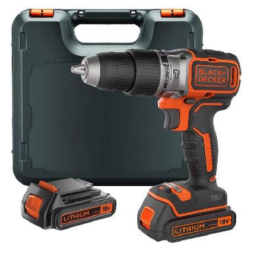 Akumulatorowa wiertarko-wkrtarka udarowa Black&Decker BL188KB BRUSHLESS - 2 akumulatory 18V/1.5Ah