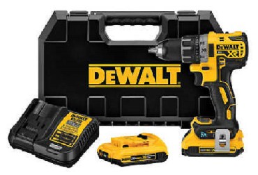 Akumulatorowa wiertarko-wkrtarka DeWalt DCD792D2B BRUSHLESS XR Tool Connect/Bluetooth - 2 akumulatory 18V/2.0Ah